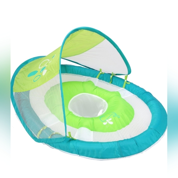 SWIMWAYS Baby Spring Float Sun Canopy, Green new - Picture 2 of 7
